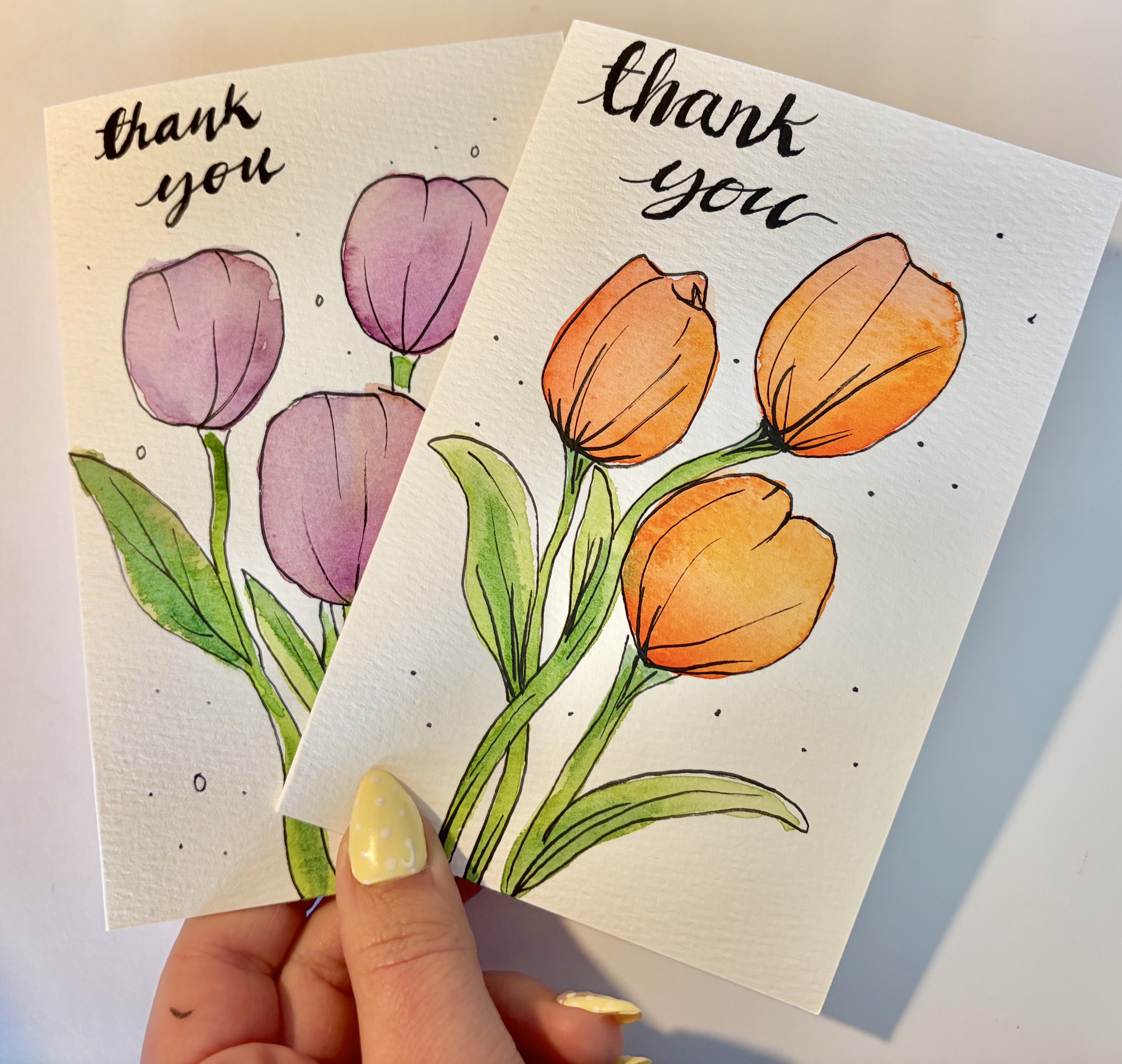 Thank You tulip card