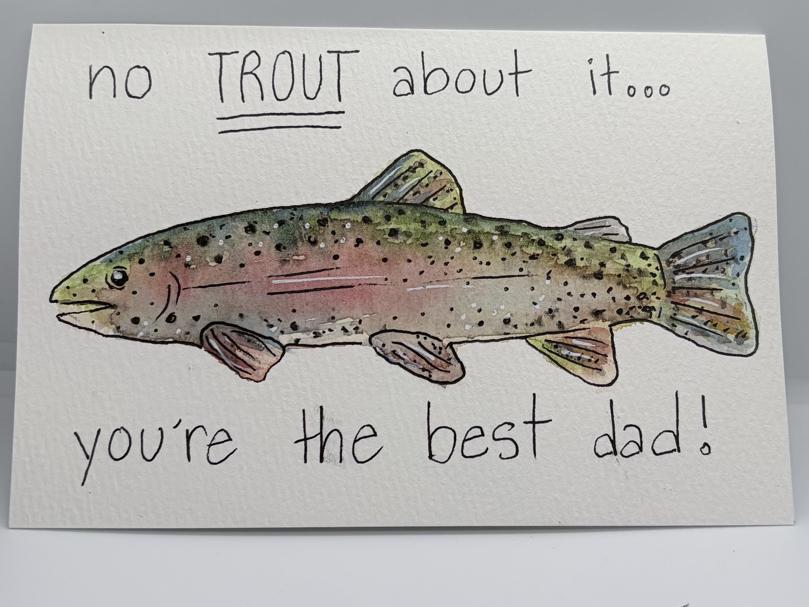 Funny fish card